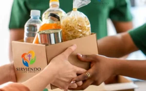Donación de alimentos en programa social